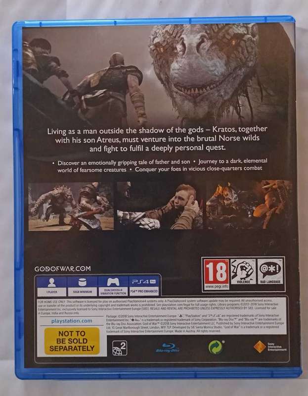 God of War for PS4 (CIB, Mint)
