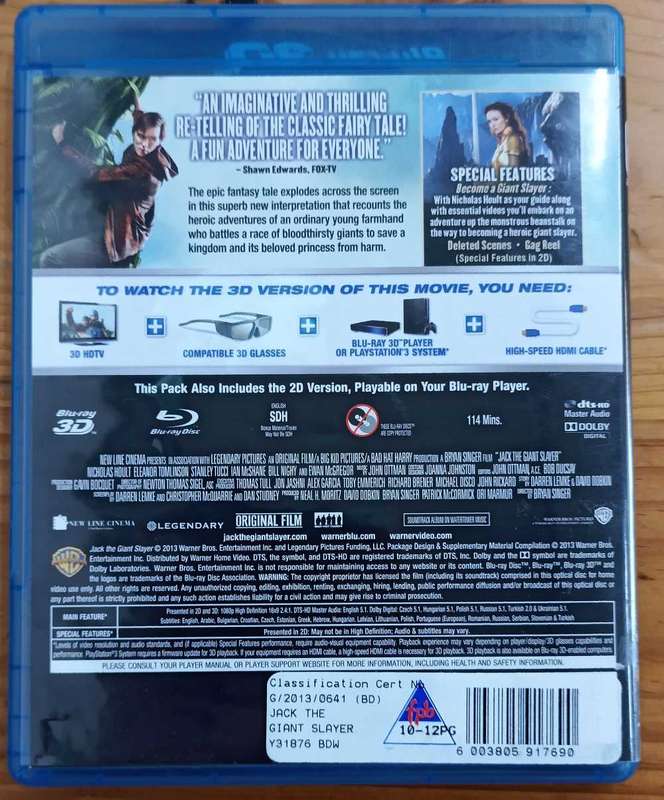 Jack The Giant Slayer Blu-ray 2D + 3D