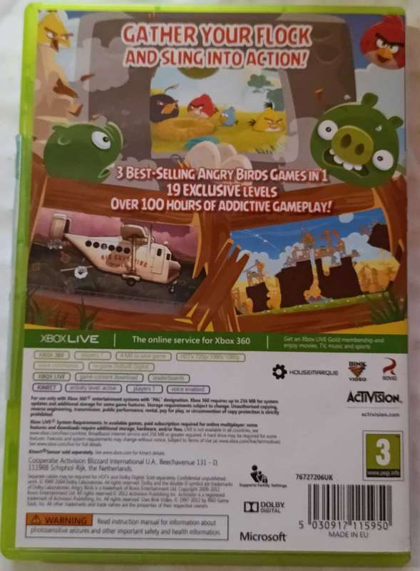 Angry Birds Trilogy for Xbox 360 (CIB)