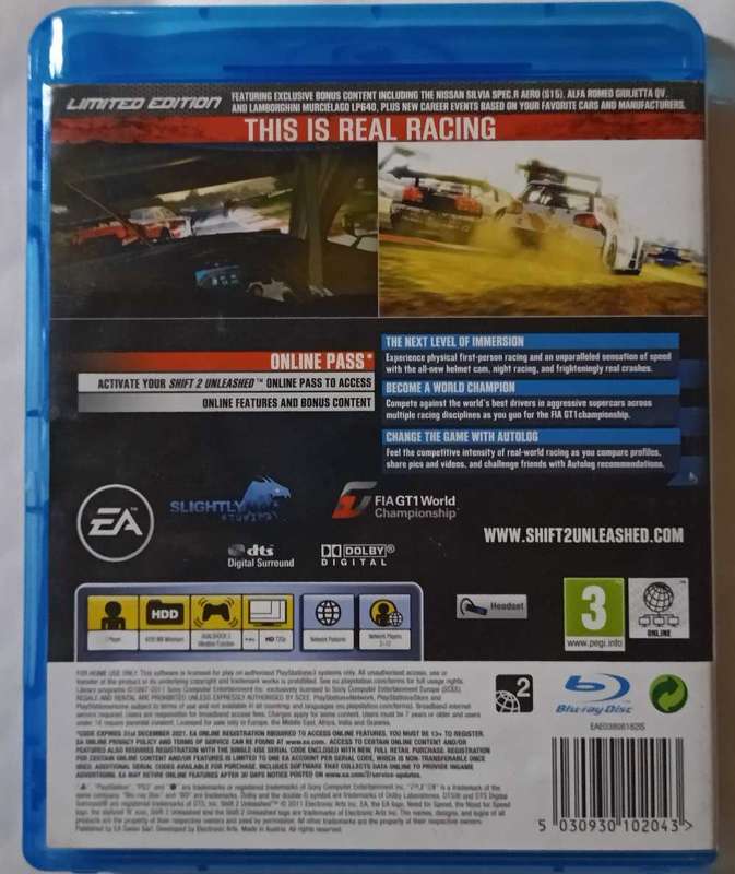 Need for Speed Shift 2 Unleashed Limited Edition for PS3 (CIB)