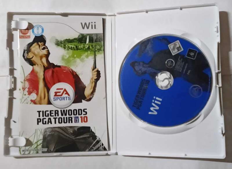 Tiger Woods PGA Tour 10 for Wii + free golf club (PAL, CIB)