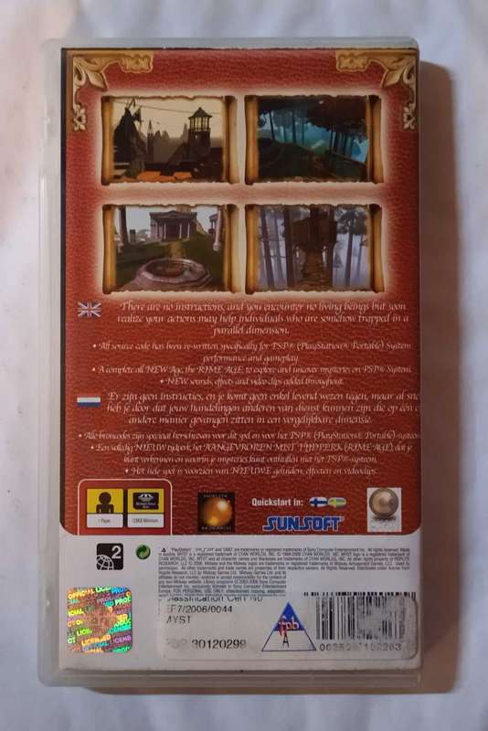 Myst for PSP (CIB)