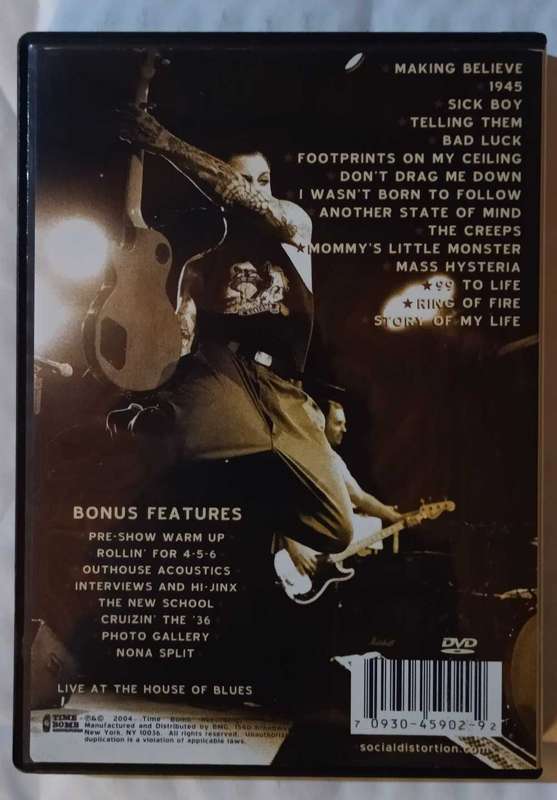 Social Distortion Live in Orange County DVD
