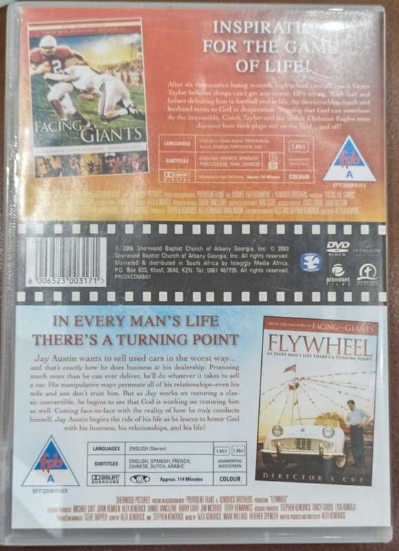 Facing the Giants and FlyWheel (2 X DVD)