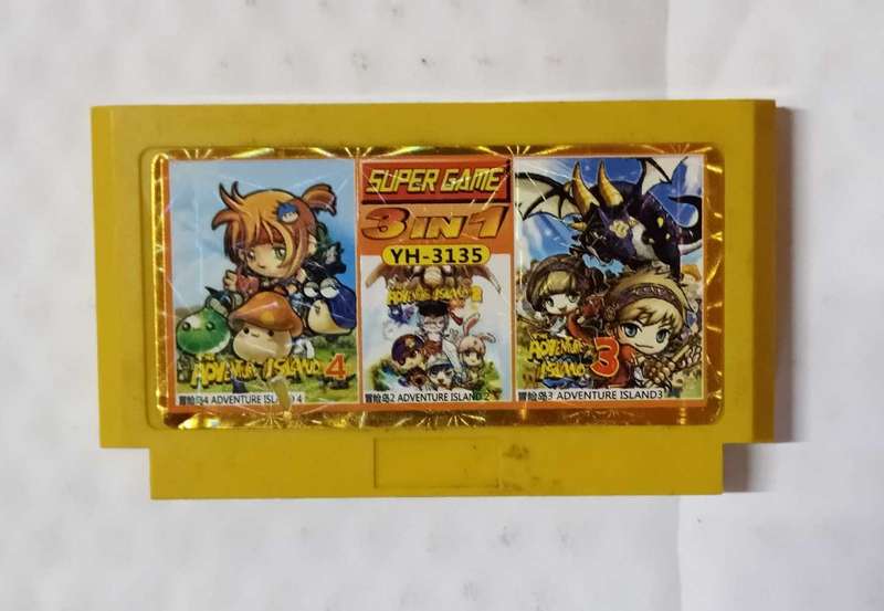 Adventure Island 2, 3 and 4 TV Games Cartridge