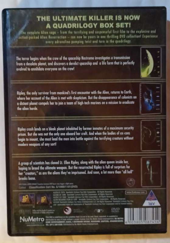 Alien Quadrilogy on DVD