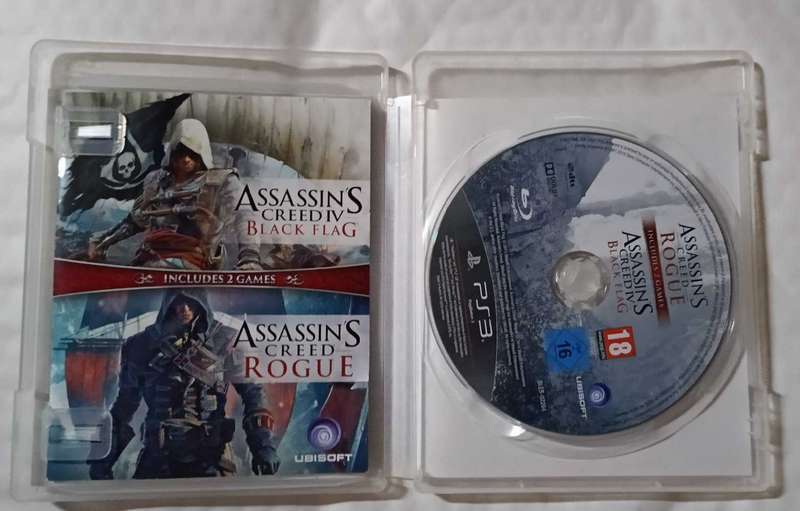Assassin's Creed Black Flag + Rogue for PS3 (CIB)