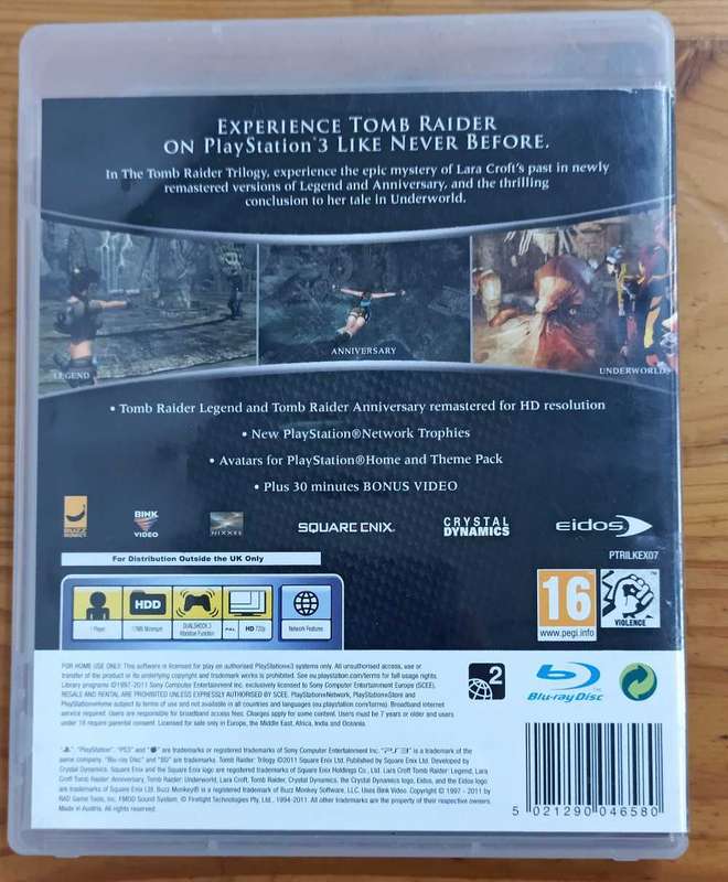 Tomb Raider Trilogy for PS3 (CIB)