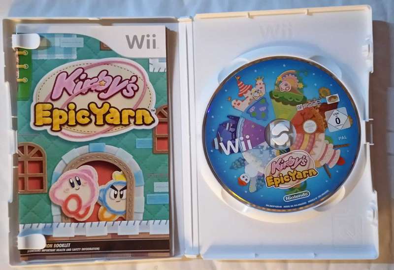 Kirby's Epic Yarn for Wii (PAL, CIB, Mint)