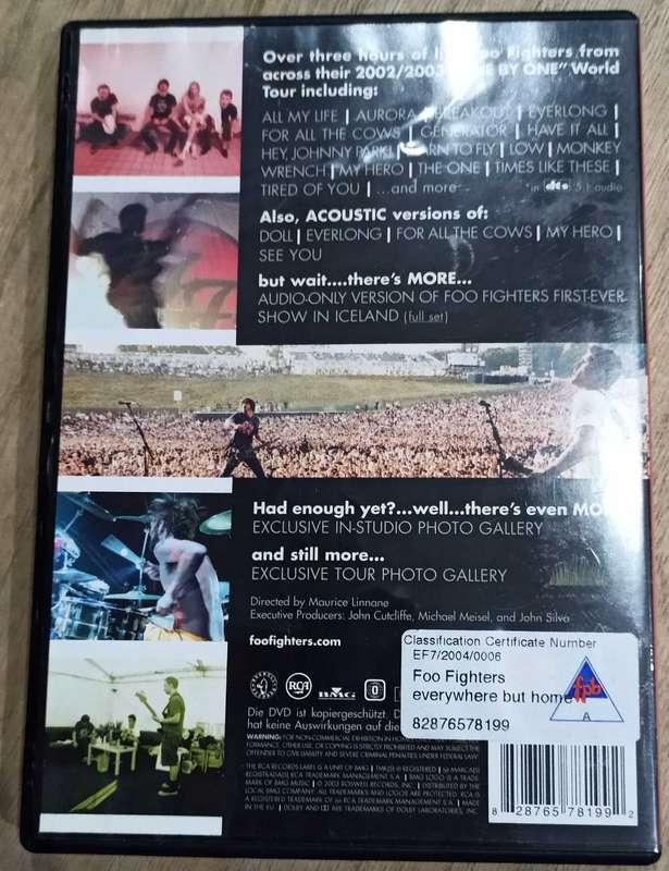 Foo Fighters - Everywhere but Home DVD