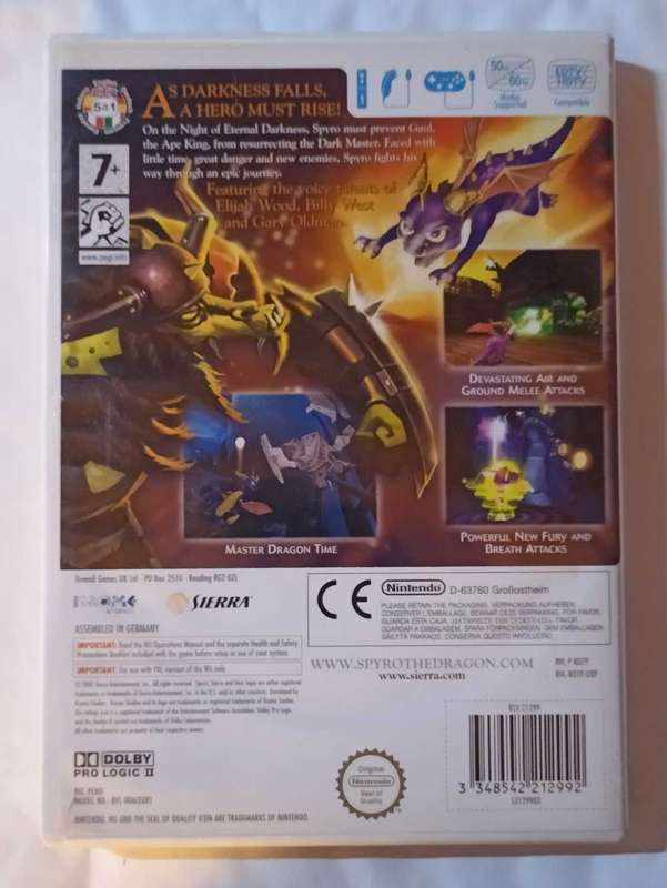 Spyro The Eternal Night for Wii (PAL, CIB)