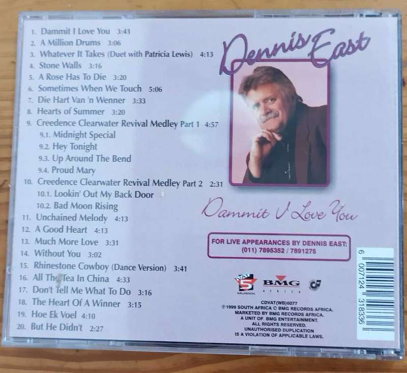 Dennis East - Dammit I Love You CD