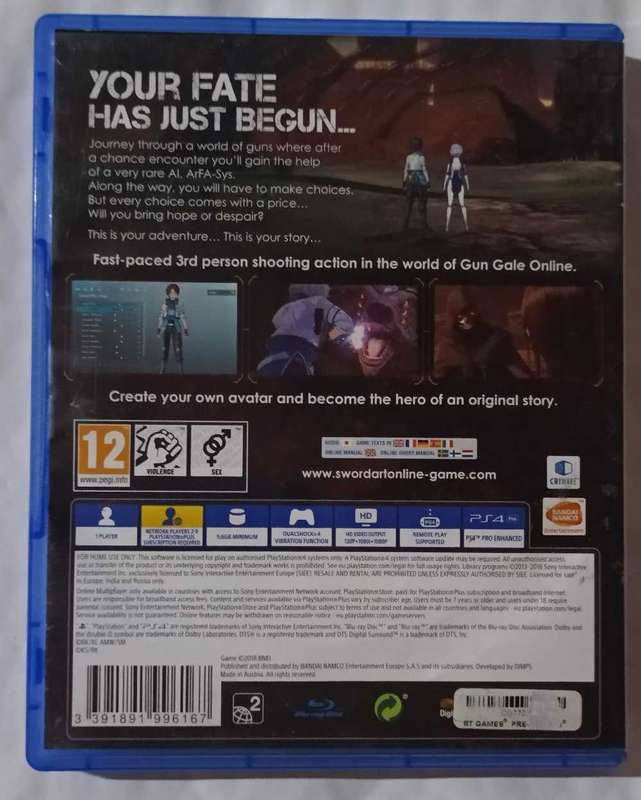 Sword Art Online - Fatal Bullet for Ps4