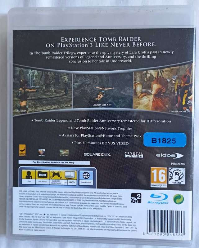 Tomb Raider Trilogy for PS3 (CIB)