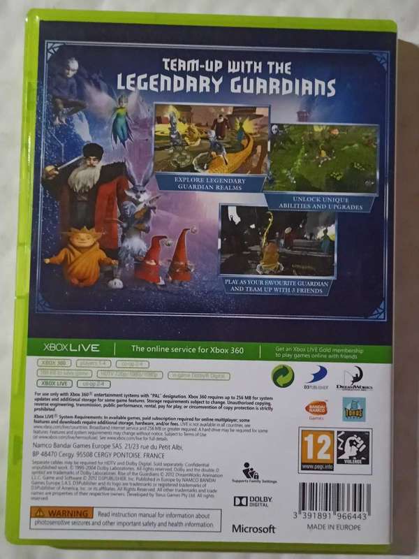Rise of the Guardians for Xbox 360 (CIB)