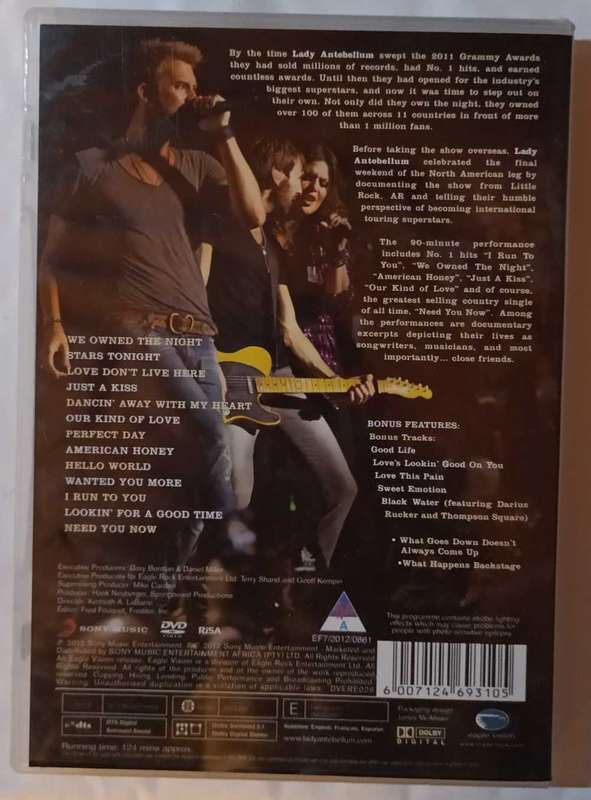 Lady Antebellum Own the Night World Tour DVD
