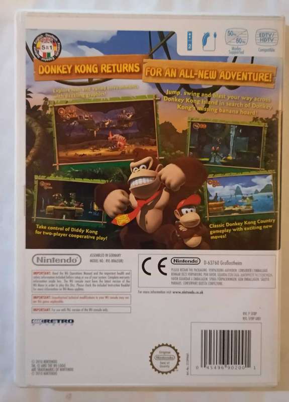Donkey Kong Country Returns on Wii (PAL, CIB)
