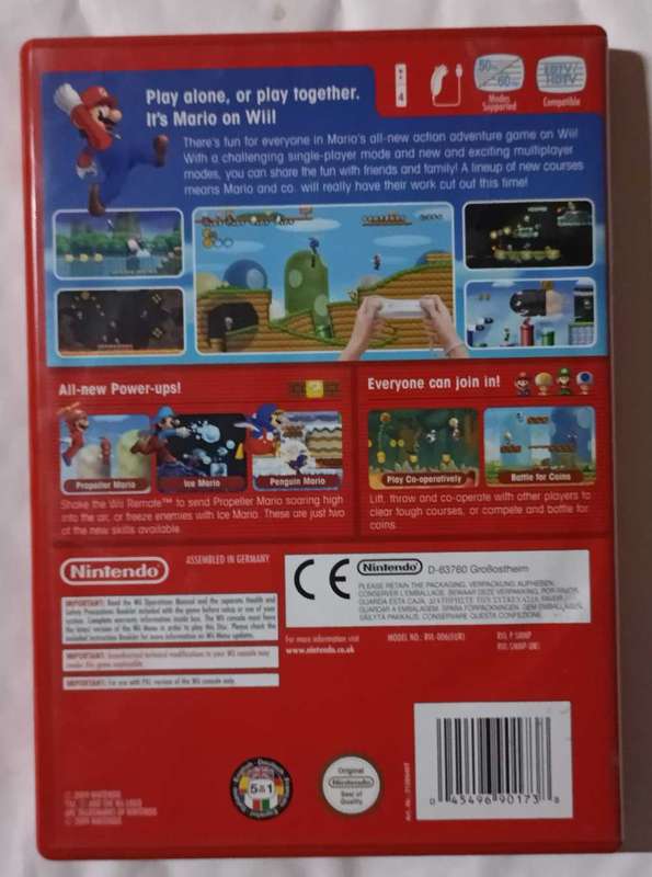 New Super Mario Bros Wii for Nintendo Wii