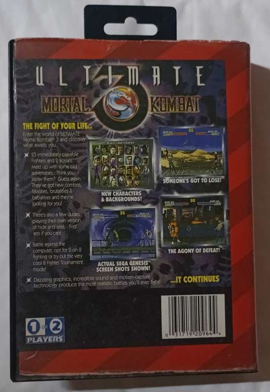Ultimate Mortal Kombat 3 for Sega Mega Drive or Genesis