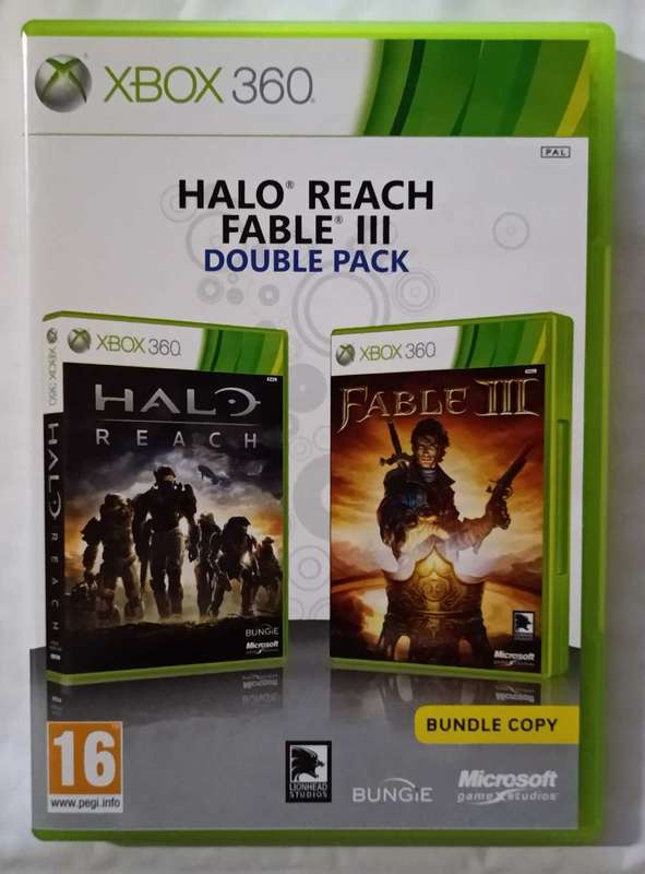 Halo Reach and Fable III Double Pack (Xbox 360 PAL, CIB, Mint)