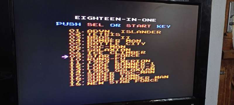 18 in 1 TV Game Cartridge