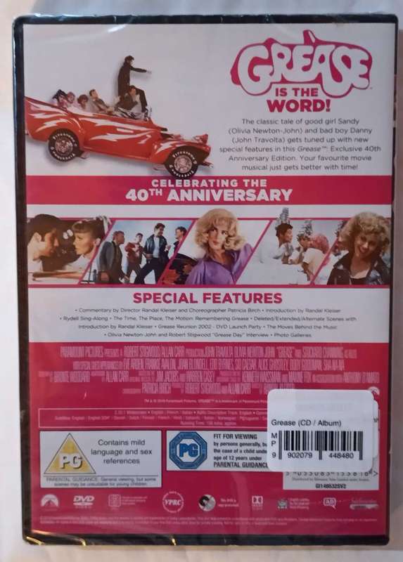 Grease 40th Anniversary Edition on DVD (New sealed)