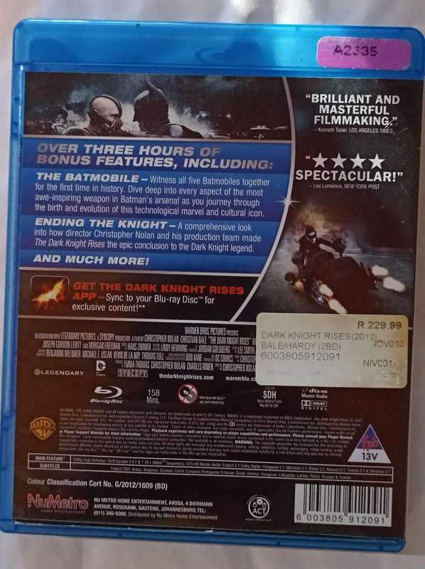 The Dark Knight Rises on Blu-ray (2 - disc edition)