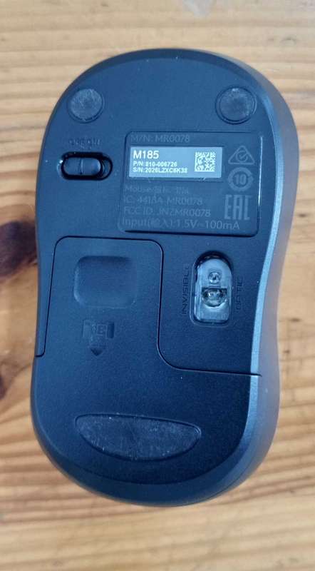Logitech Mouse (Model M185)