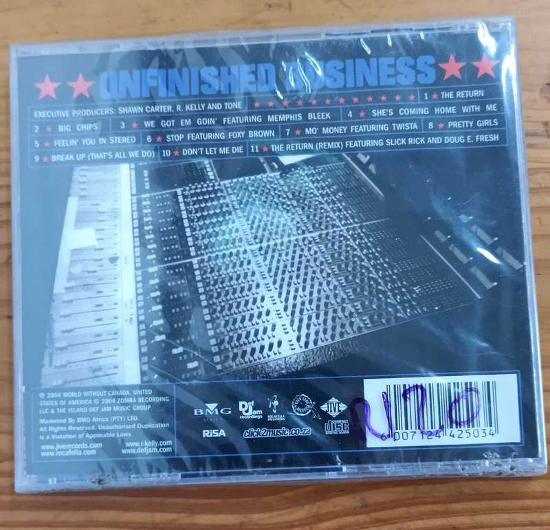 R. Kelly and Jay-Z Unfinished Business (Sealed Album)