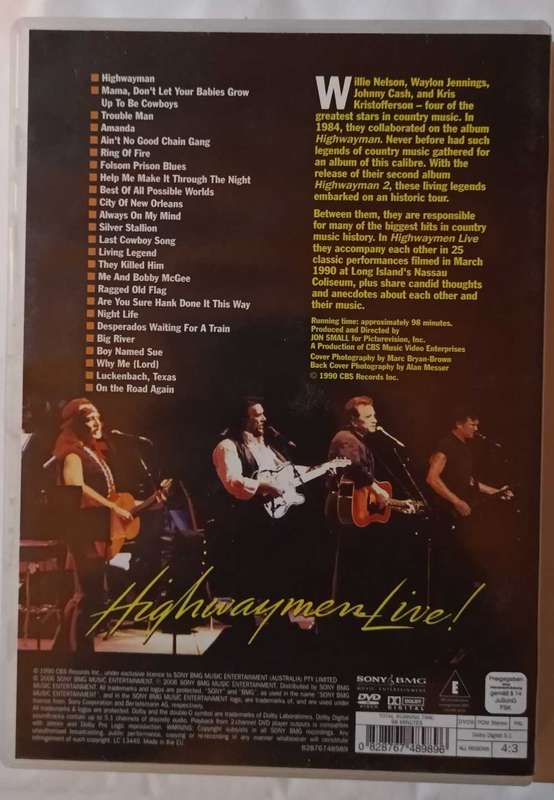Highwaymen Live! DVD