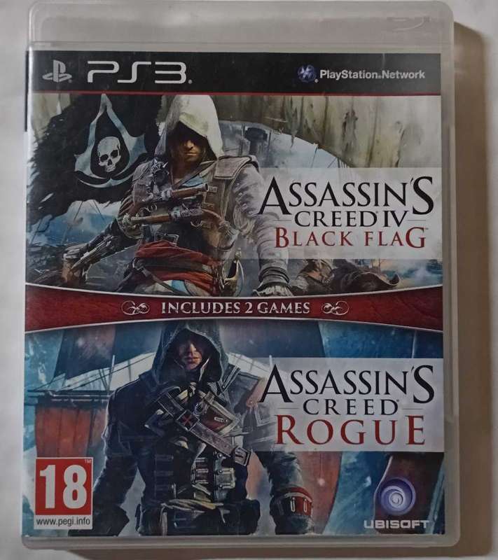 Assassin's Creed Black Flag + Rogue for PS3 (CIB)