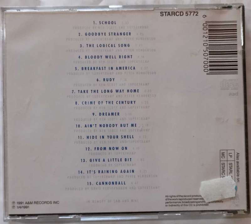 Supertramp The very best of CD