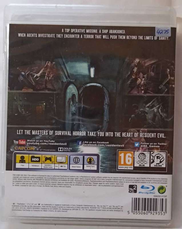 Resident Evil Revelations for PS3 (CIB)