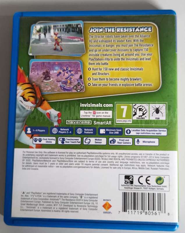 Invizimals The Resistance for PS Vita