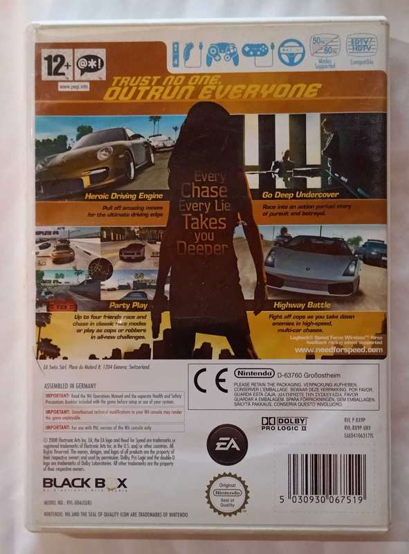 Need for Speed Undercover for Wii (PAL, CIB)