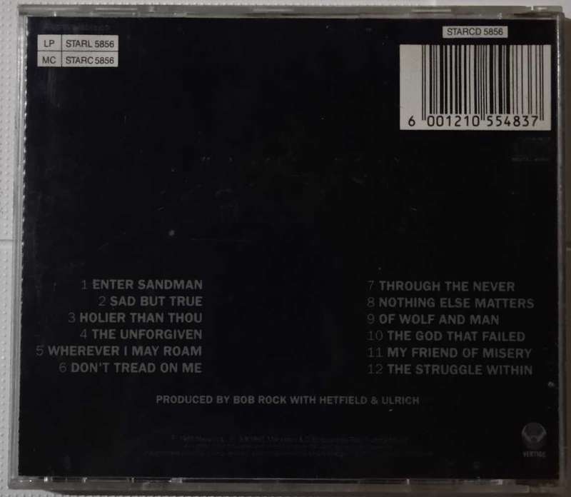 Metallica Black album CD