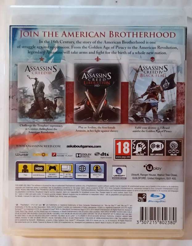 Assassin's Creed Birth of a New World The American Saga for Ps3