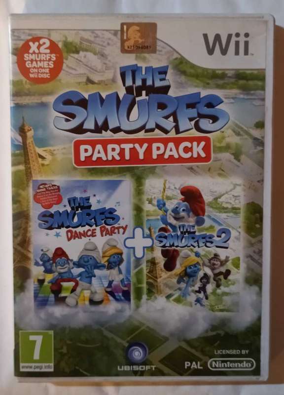 The Smurfs Party Pack for Wii (PAL, CIB)