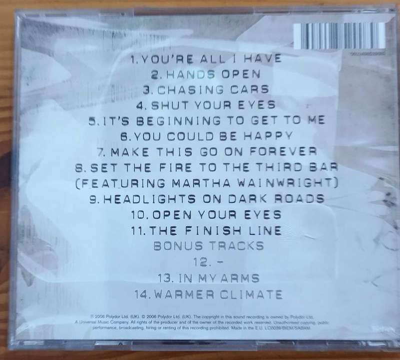 Snow Patrol Eyes Open (Special Edition Import)
