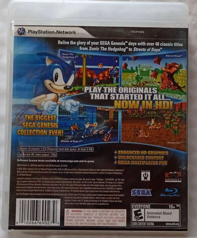 Sonic's Ultimate Genesis Collection for PS3 (CIB)