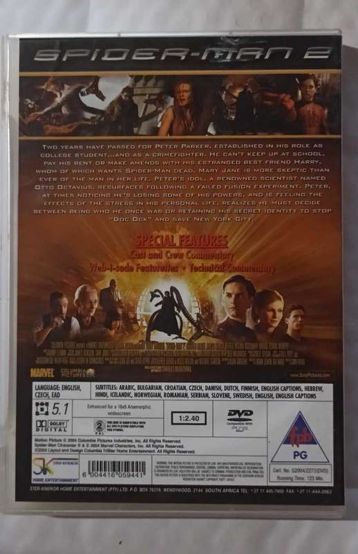 Spider-Man 2 DVD Movie (2 disc edition)