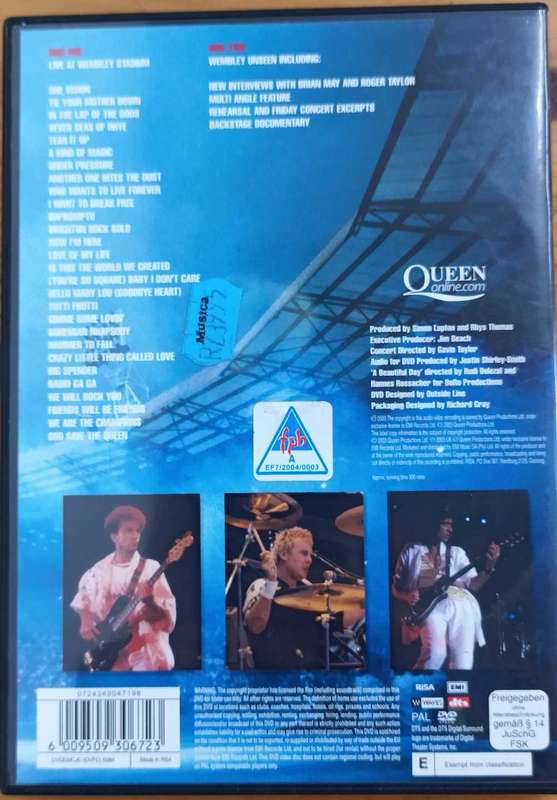 Queen Live At Wembley Stadium 2 DVD Set