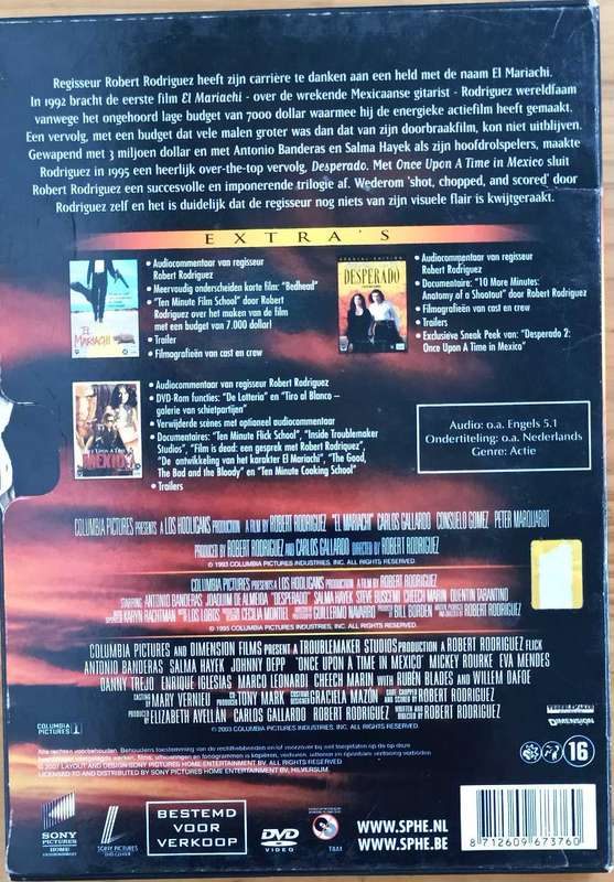 Robert Rodriguez Desperado Collection (Triple Pack) DVD