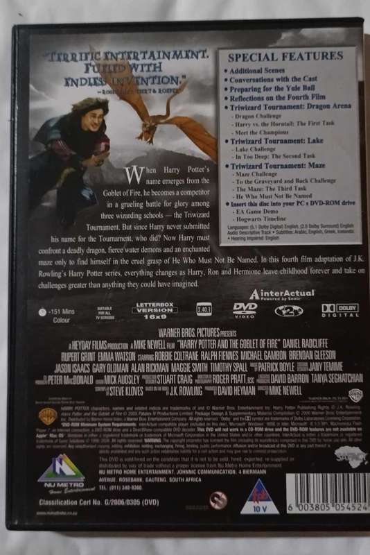 Harry Potter and the Goblet of Fire on DVD (Two - disc special edition)