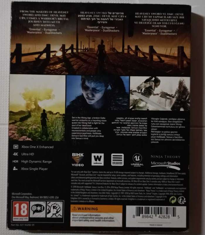 Hellblade Senua's Sacrifice for Xbox one