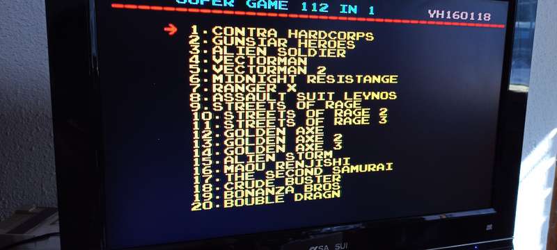 Sega 112 in 1 Multicart (NEW)