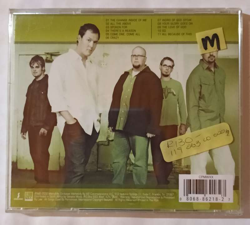 Mercy Me Spoken For CD
