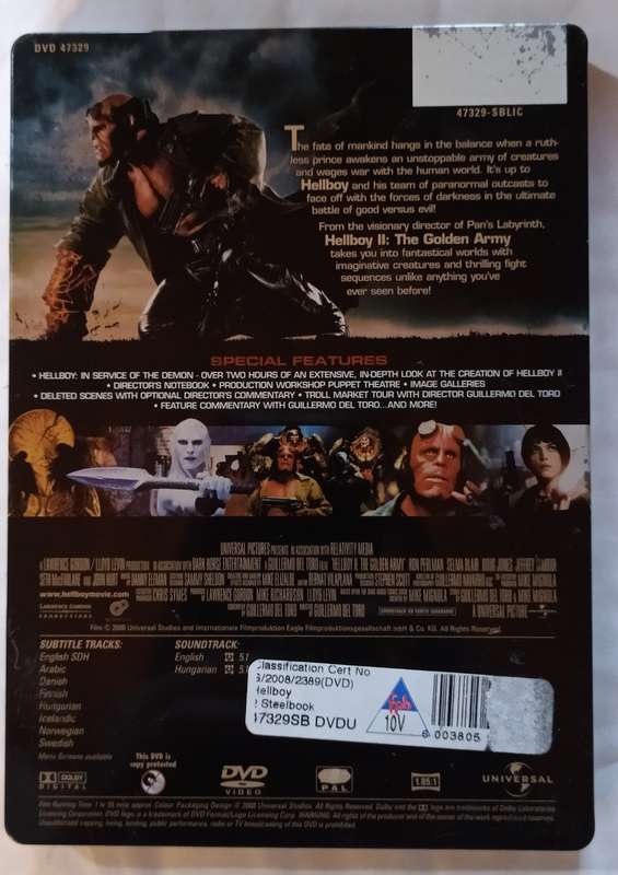Steelbook Hellboy II The Golden Army (2 X DVD)