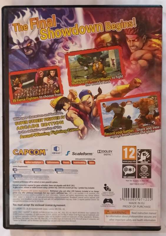 Super Street Fighter IV Arcade Edition for PC (CIB)