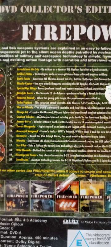 Firepower 8 DVD Collector's Edition